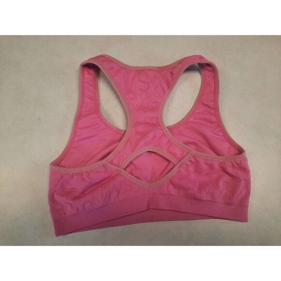 Victoria’s Secret VSX Sport Racerback Sports Bra Size L Large Pink - Picture 2 of 3